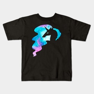 Elegant Galaxy Unicorn Kids T-Shirt